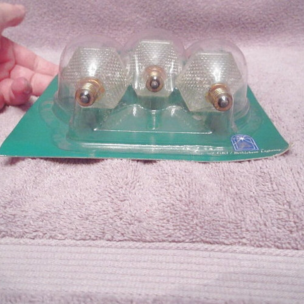 New Vintage Bethlehem Glitter Stars Bubble Light Bulbs for Christmas Tree Socket - Picture 11 of 12